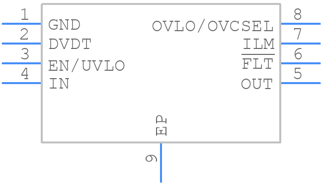 TPS259630DDAT - Texas Instruments - PCB symbol