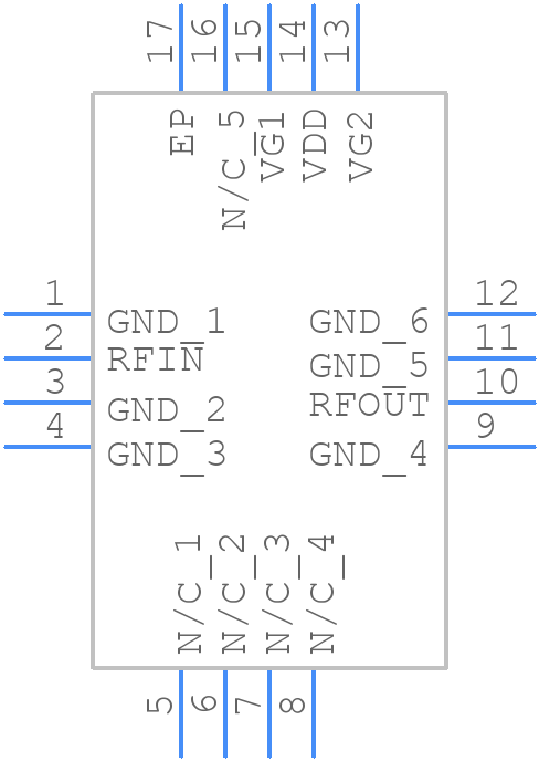 HMC1096LP3E - Analog Devices - PCB symbol