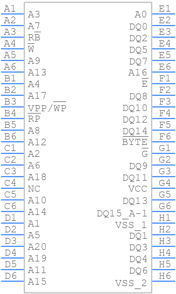 M29W320EB70ZE6E - Micron - PCB symbol