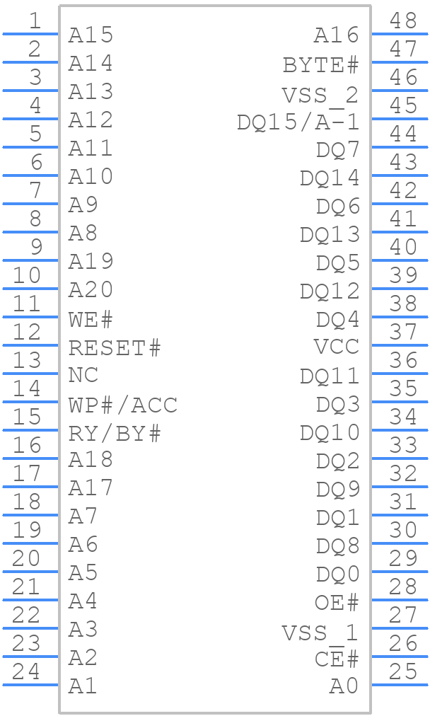 S29GL032N90TFI040 - Spansion - PCB symbol