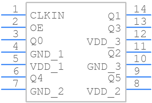 NB3V1106CDTR2G - onsemi - PCB symbol