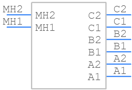 556882-3 - TE Connectivity - PCB symbol