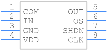 MAX7405ESA+ - Analog Devices - PCB symbol