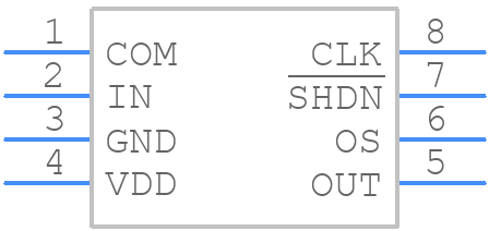 MAX7401CPA+ - Analog Devices - PCB symbol