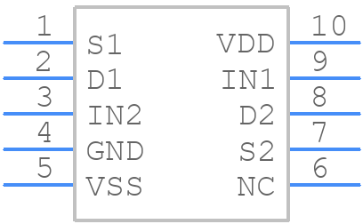 ADG621BRMZ - Analog Devices - PCB symbol
