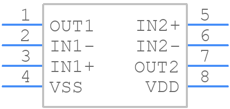 MAX4232AKA+T - Analog Devices - PCB symbol