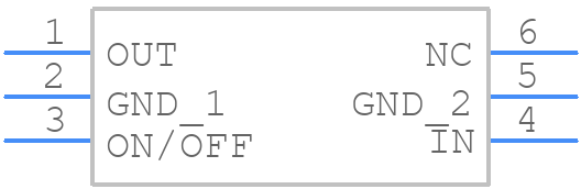 SIP32431DR3-T1GE3 - Vishay - PCB symbol