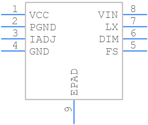 TPS92511DDAR - Texas Instruments - PCB symbol