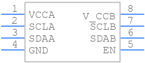 PCA9517DR - Texas Instruments - PCB symbol