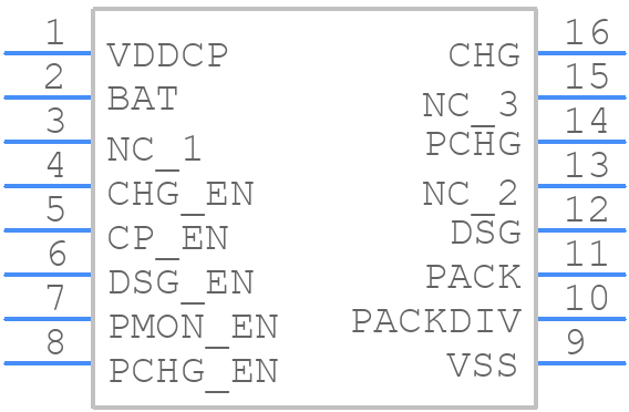 BQ76200PWR - Texas Instruments - PCB symbol