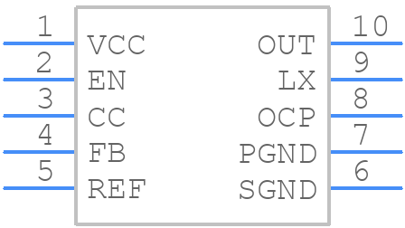 AP6714M10G-13 - Diodes Incorporated - PCB symbol