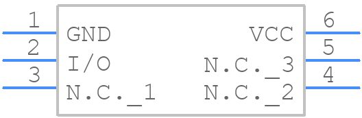 DS2411P+ - Analog Devices - PCB symbol