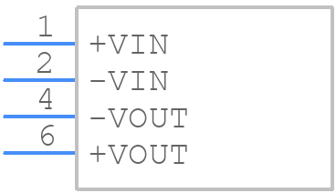 RE-0505S - RECOM Power - PCB symbol