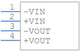 ROM-0505S - RECOM Power - PCB symbol