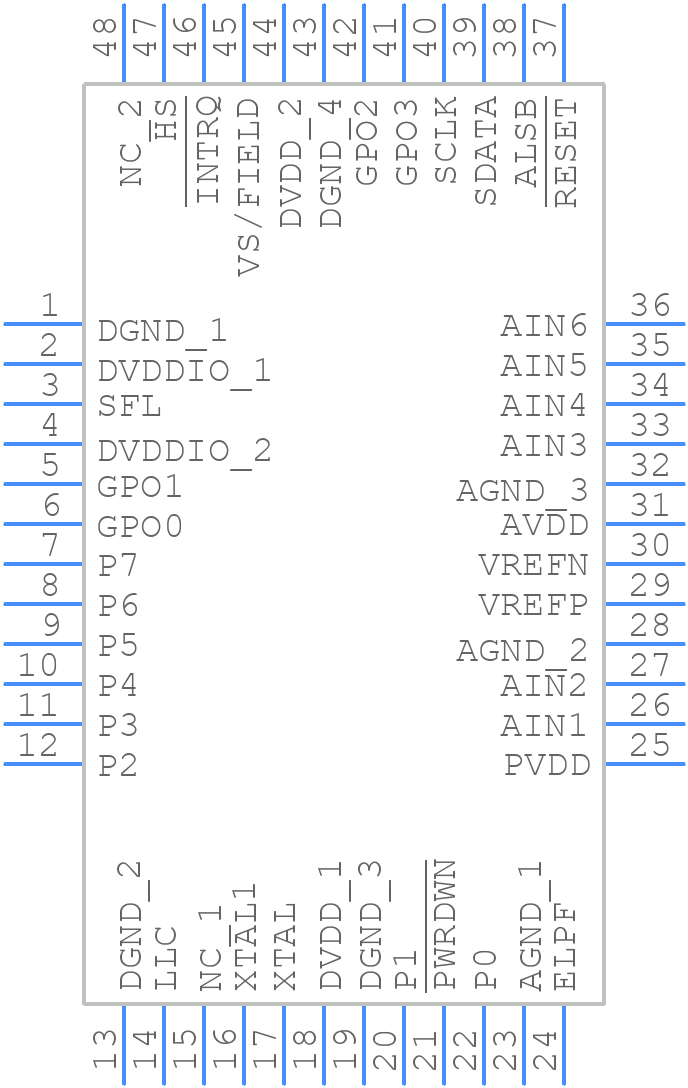 ADV7180KST48Z - Analog Devices - PCB symbol
