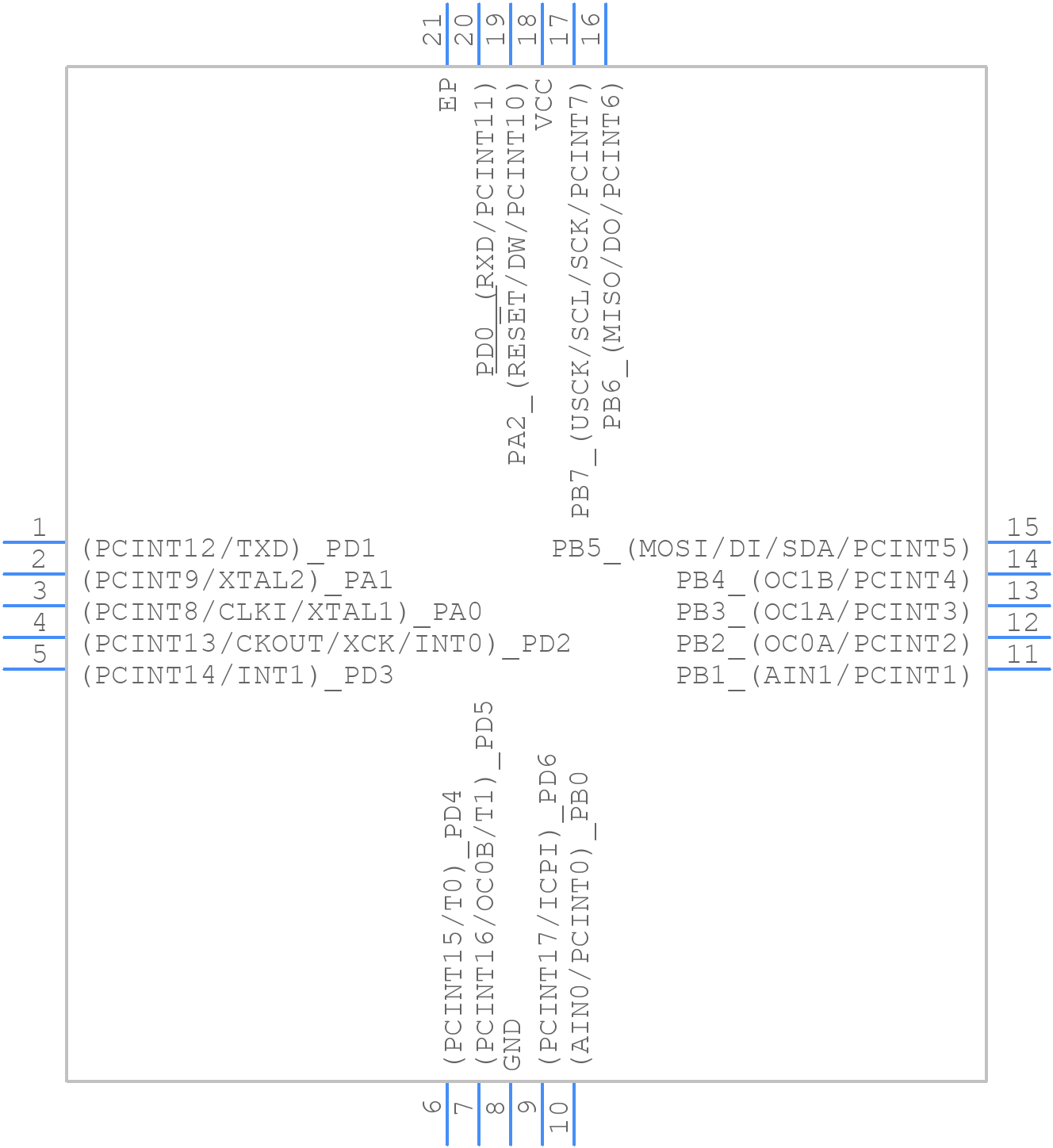 ATTINY4313-MU - Microchip - PCB symbol