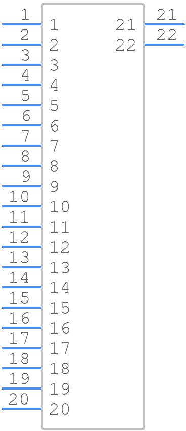 DF14-20P-1.25H(56) - Hirose - PCB symbol