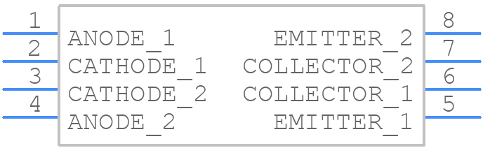 MCT6 - onsemi - PCB symbol