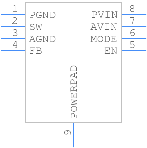 TPS62063DSGR - Texas Instruments - PCB symbol