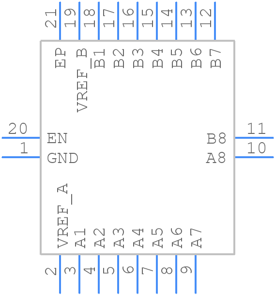 LSF0108RKSR - Texas Instruments - PCB symbol