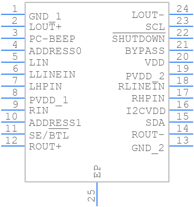 TPA0172PWP - Texas Instruments - PCB symbol