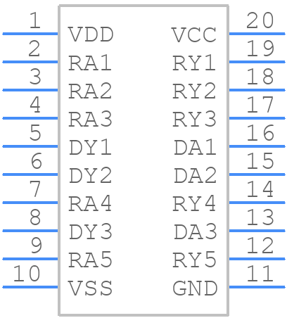 GD75232PW - Texas Instruments - PCB symbol