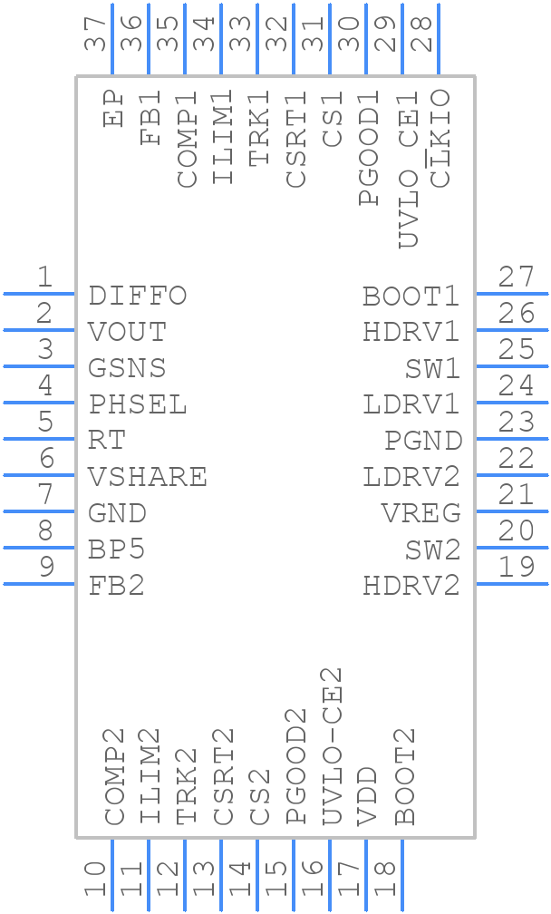 TPS40140RHHR - Texas Instruments - PCB symbol