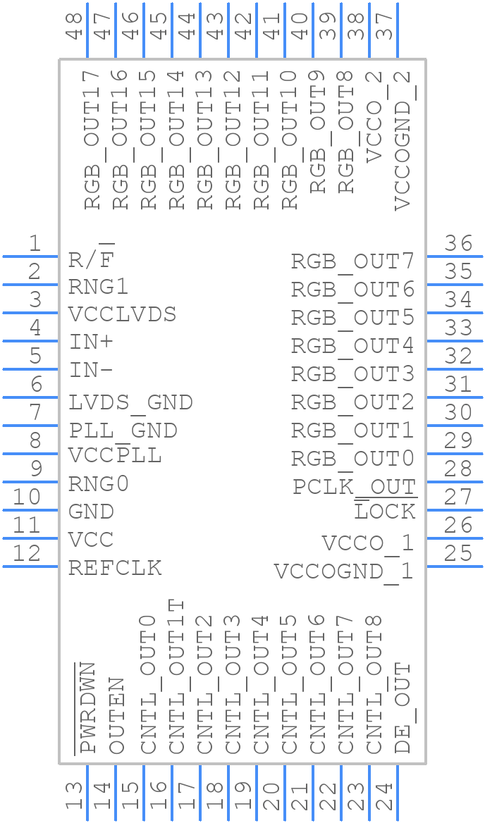 MAX9218ECM+T - Analog Devices - PCB symbol