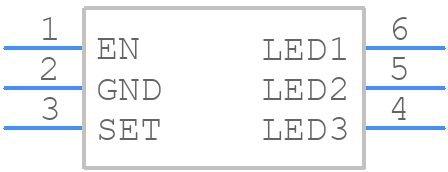 MAX1916EZT+T - Analog Devices - PCB symbol