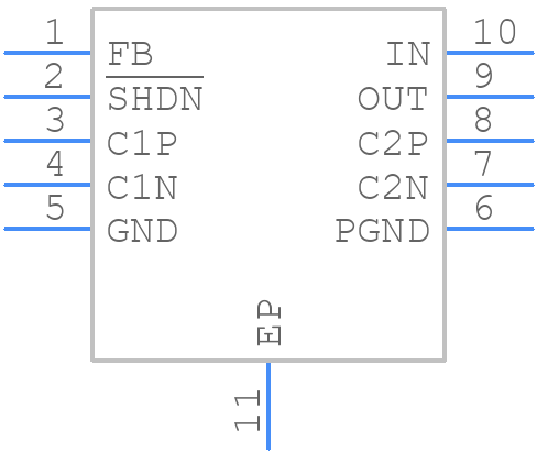 MAX1730EUB+ - Analog Devices - PCB symbol