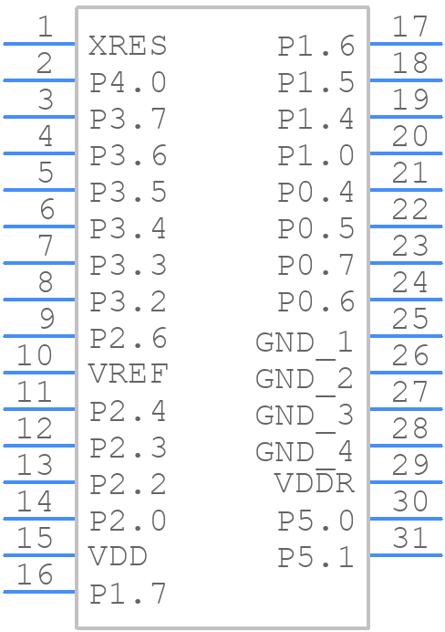 CYBLE-012012-10 - Infineon - PCB symbol