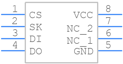 AT93C46EN-SH-T - Microchip - PCB symbol