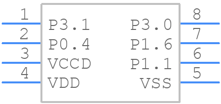 CY8C4013SXI-400 - Infineon - PCB symbol