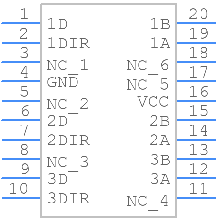 SN65LBC170DW - Texas Instruments - PCB symbol