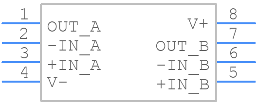 OPA2241PAG4 - Texas Instruments - PCB symbol