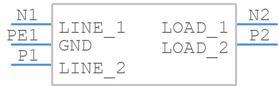 FN405-0.5-02 - Schaffner - PCB symbol