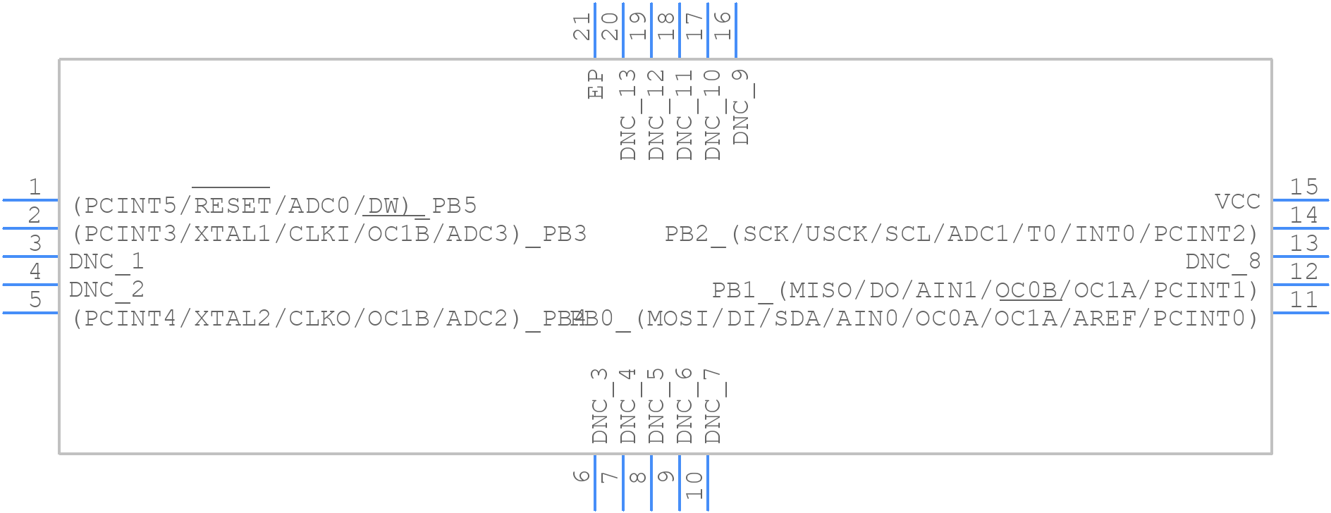 ATTINY25-20MU - Microchip - PCB symbol