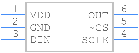 MAX5711EUT+T - Analog Devices - PCB symbol