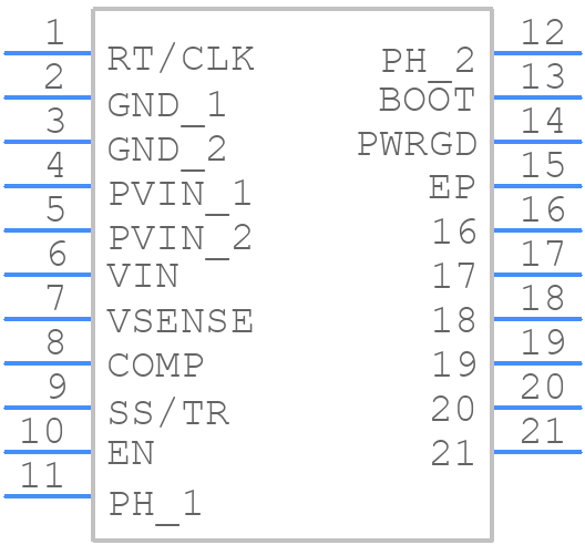 TPS54622RHLR - Texas Instruments - PCB symbol