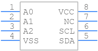 24AA256UID-I/ST - Microchip - PCB symbol