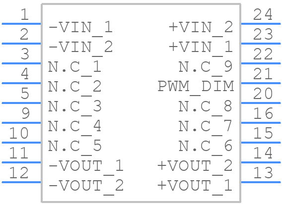 LDD-700HS - Mean Well - PCB symbol