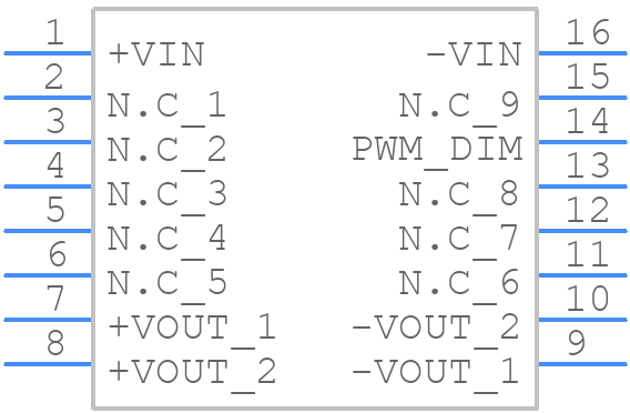 LDD-700LS - Mean Well - PCB symbol