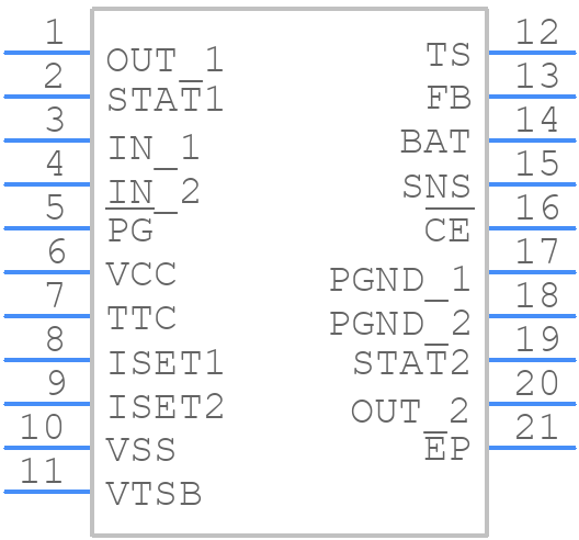 BQ24105RHLR - Texas Instruments - PCB symbol