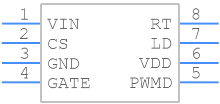 HV9910CLG-G - Microchip - PCB symbol