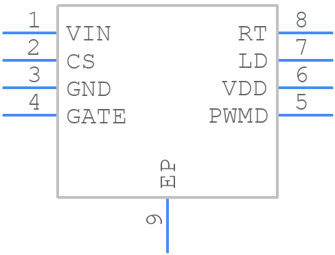 HV9910CSG-G - Microchip - PCB symbol