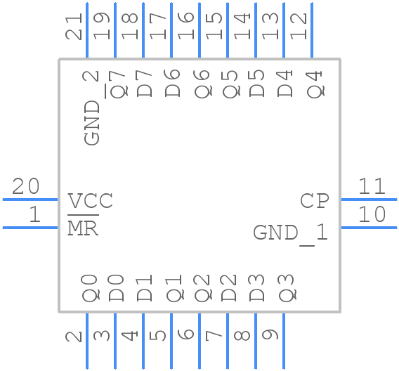 74LVC273BQ-Q100X - Nexperia - PCB symbol