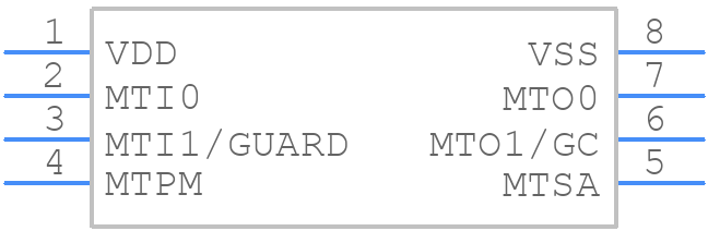 MTCH102-I/MS - Microchip - PCB symbol
