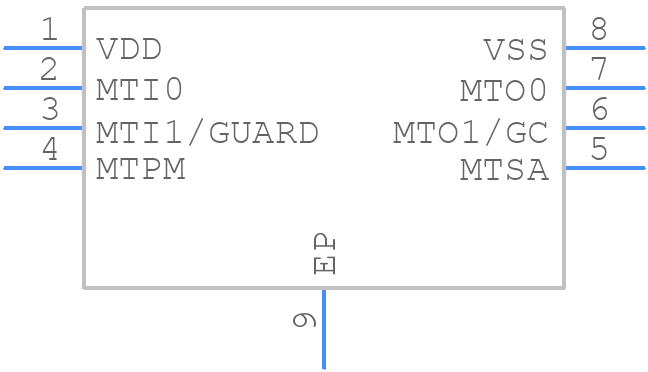 MTCH102T-I/MU - Microchip - PCB symbol