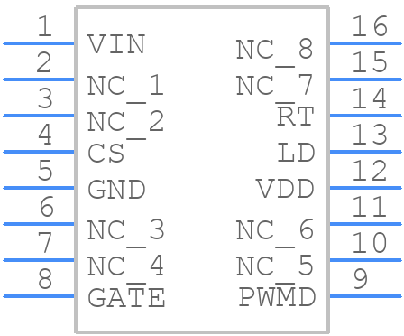 HV9910BNG-G - Microchip - PCB symbol