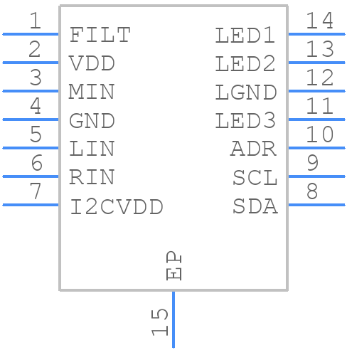 LM4970SD/NOPB - Texas Instruments - PCB symbol